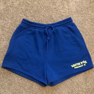 White Fox Boutique Blue Athletic Shorts